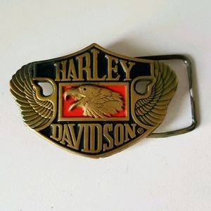 1987 Harley Davidson Brass Belt Buckle